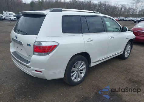 2012 Toyota Highlander Hybrid Limited V6 from USA, damaged, VIN JTEDC3EH2C2007996